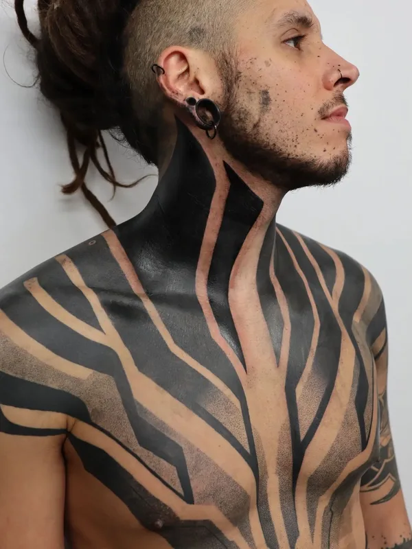 Botanical tattoo by Jordan Corneil in Lyon