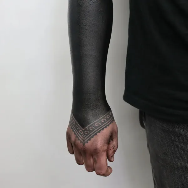 Botanical tattoo by Jordan Corneil in Lyon