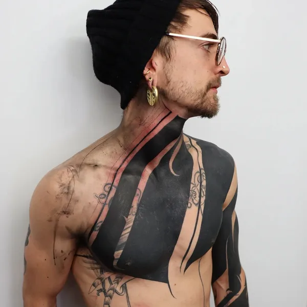 Botanical tattoo by Jordan Corneil in Lyon