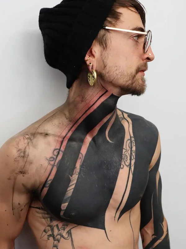 Botanical tattoo by Jordan Corneil in Lyon
