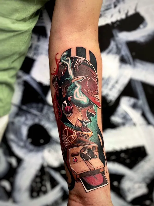 color illustrative Tatuaggio su forearm #52173 | Tatuatore Савелий Шустовъ