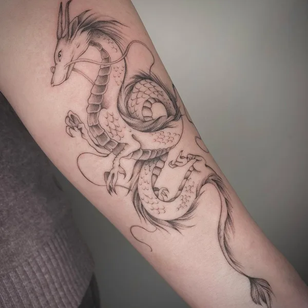 Graphic tattoo by Ксения Антонова in Липецк