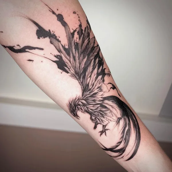 Graphic tattoo by Ксения Антонова in Липецк
