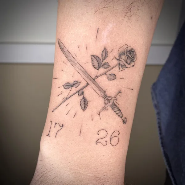 Graphic tattoo by Ксения Антонова in Липецк