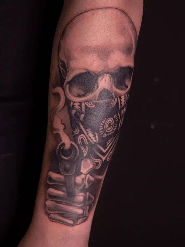 black and grey black and grey tatuaje en forearm #52240 | Tatuador Герасимов Сергей