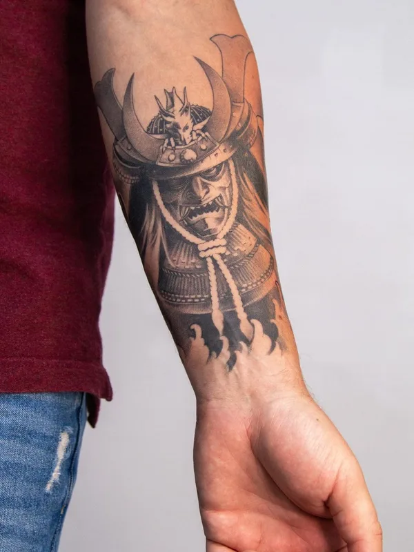 black and grey japanese tatuaje en forearm #52233 | Tatuador Герасимов Сергей