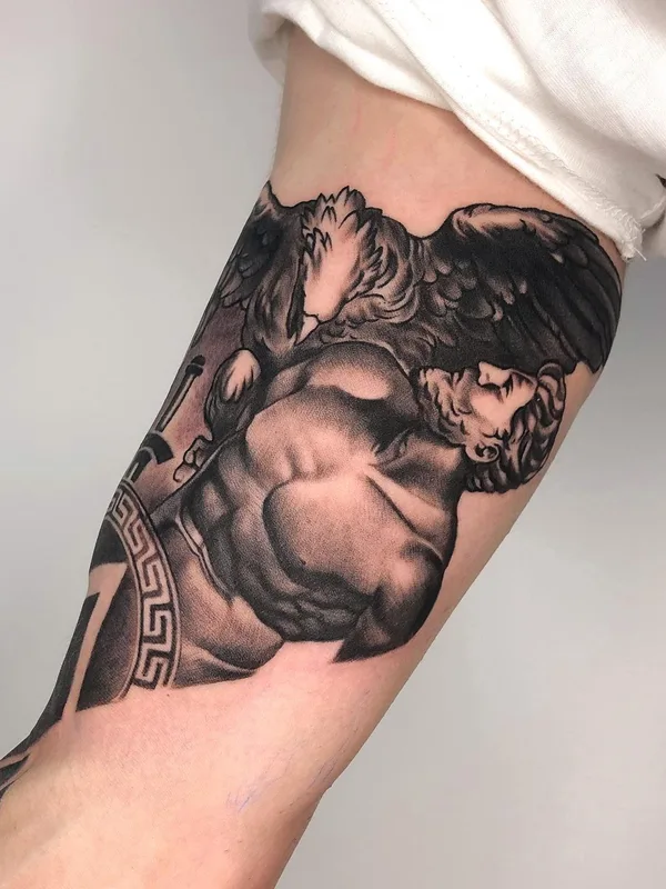 black and grey black and grey tatuaje en forearm #52234 | Tatuador Герасимов Сергей