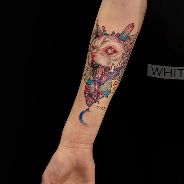 Graphic tattoo by Марина Филимоненко in Тамбов