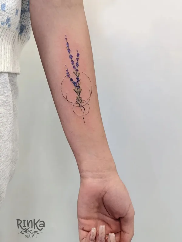 female color fineline tatuaje en forearm #52261 | Tatuador Марина Филимоненко