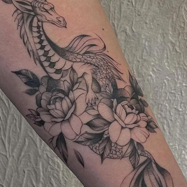 Graphic tattoo by Диана Вейцман in Тамбов