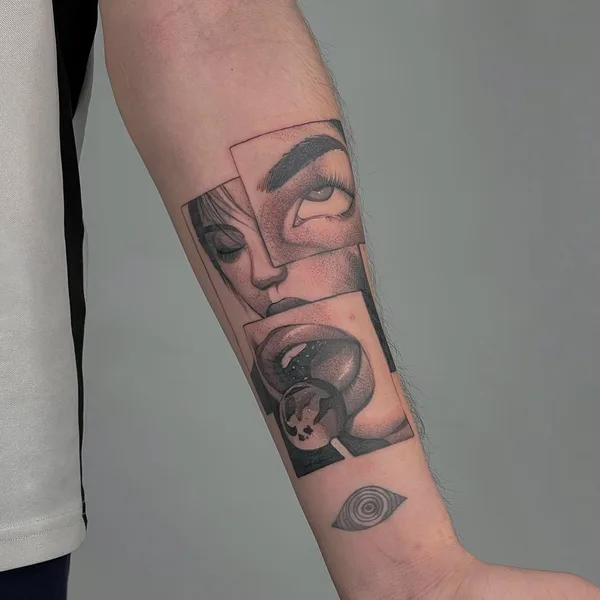 Graphic tattoo by Диана Вейцман in Тамбов