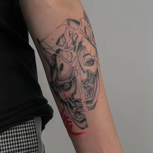 Graphic tattoo by Диана Вейцман in Тамбов