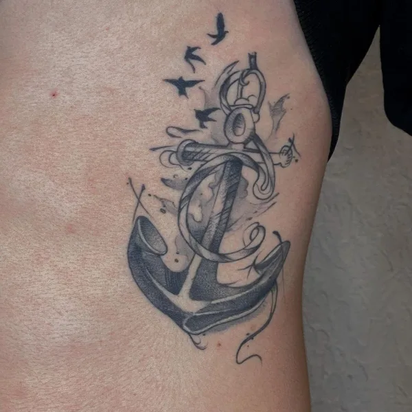 Graphic tattoo by Диана Вейцман in Тамбов