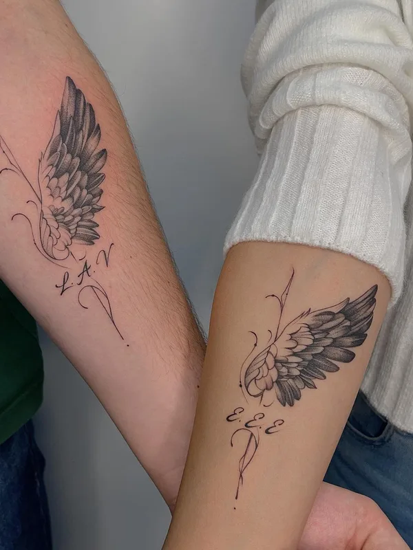 black and grey fineline Tatuaggio su forearm #52279 | Tatuatore Диана Вейцман