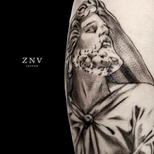 Black & Grey tattoo by Александр Зиновьев in Moscow