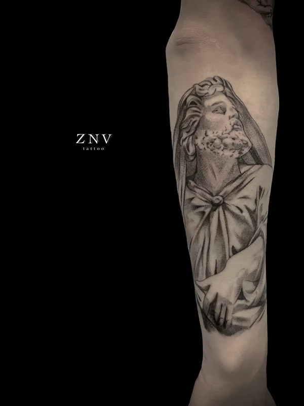 Black & Grey tattoo by Александр Зиновьев in Moscow