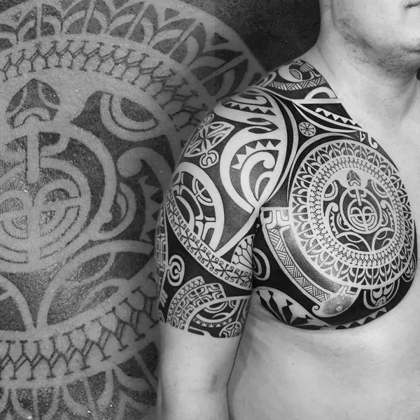 Polynesian tattoo by Марина Мандарин in Нижнекамск