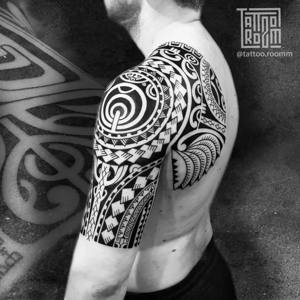 Polynesian tattoo by Марина Мандарин in Нижнекамск