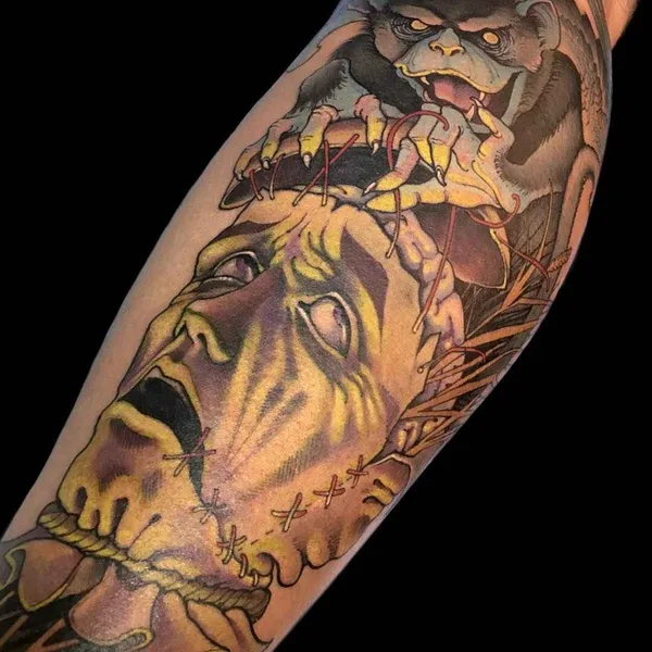 New School tattoo by Teresa Sharpe in Richmond