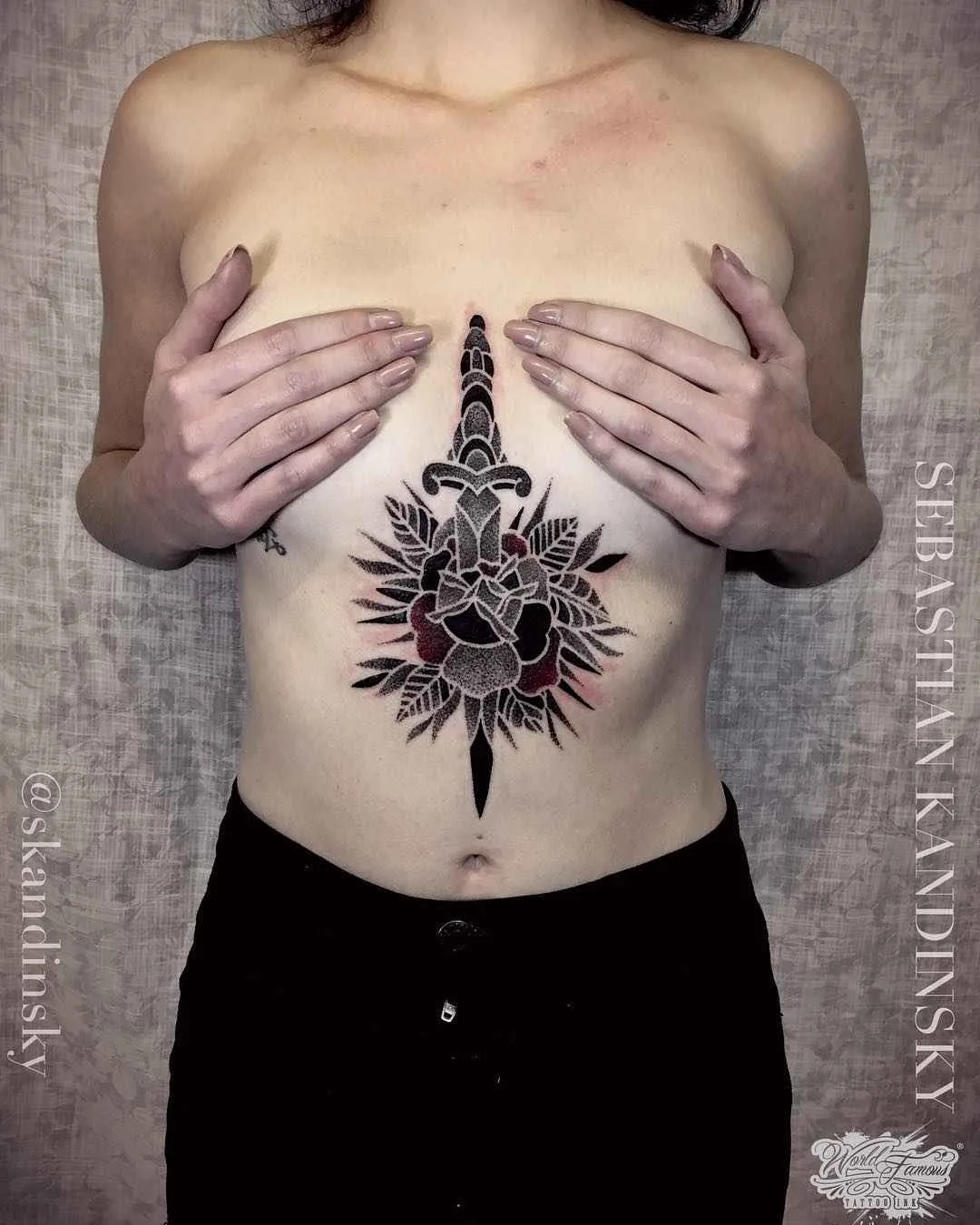 Tattoo artist Sebastian Kandinsky, authors style blackwork dotwork ornamental tattoo | United Kingdom