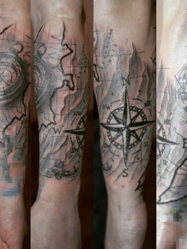 black and grey black and grey татуировка на forearm #31420 | Тату мастер ИЛЬДАР Мустафин