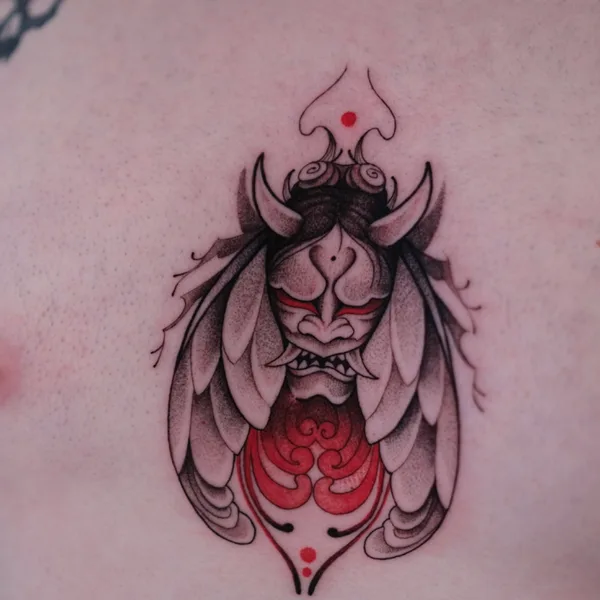 Graphic tattoo by Daria More  in Köln