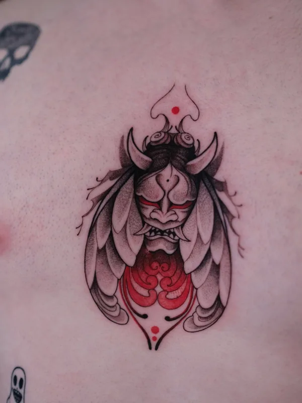color japanese Tatuagem em chest #71482 | Tatuador Daria More 