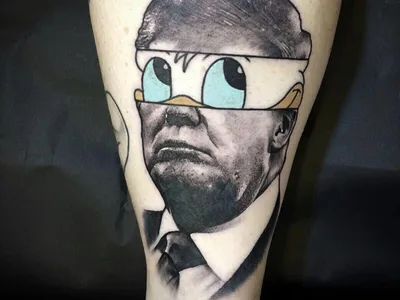 Art of protest and support:  57 tattoos featuring Donald Trump