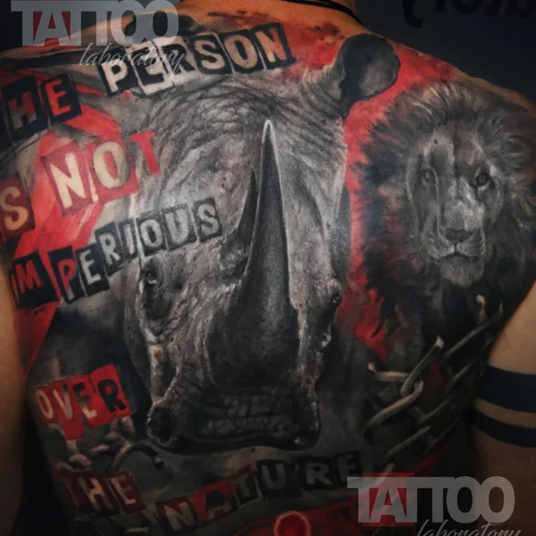 Portrait tattoo by Max Drugger in Волгодонск