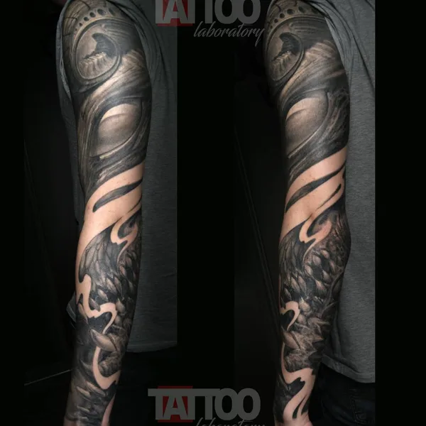 Portrait tattoo by Max Drugger in Волгодонск