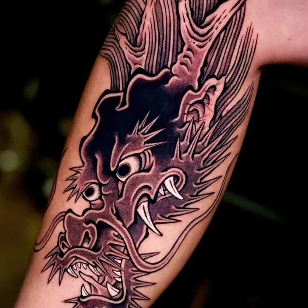Japanese tattoo by dino_oriental in Los Angeles