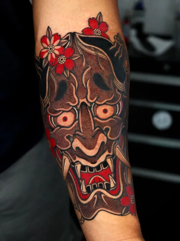 color japanese tattoo auf forearm #57436 | Tätowierer Dino