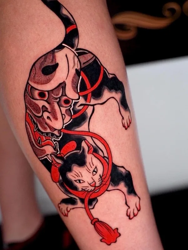 color japanese tattoo auf thigh #57434 | Tätowierer Dino