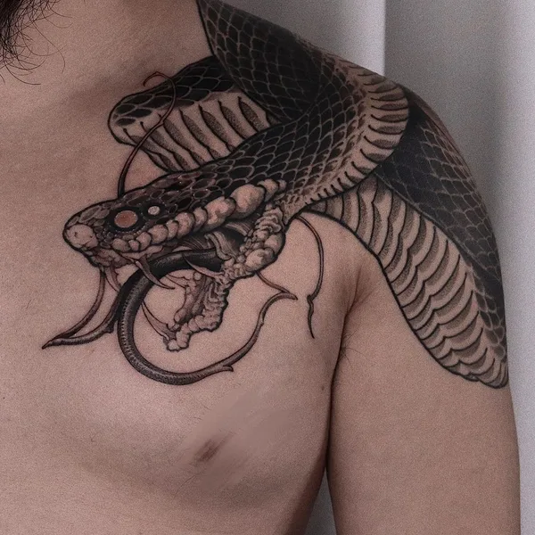 Graphic tattoo by Hoon_unco in Seoul