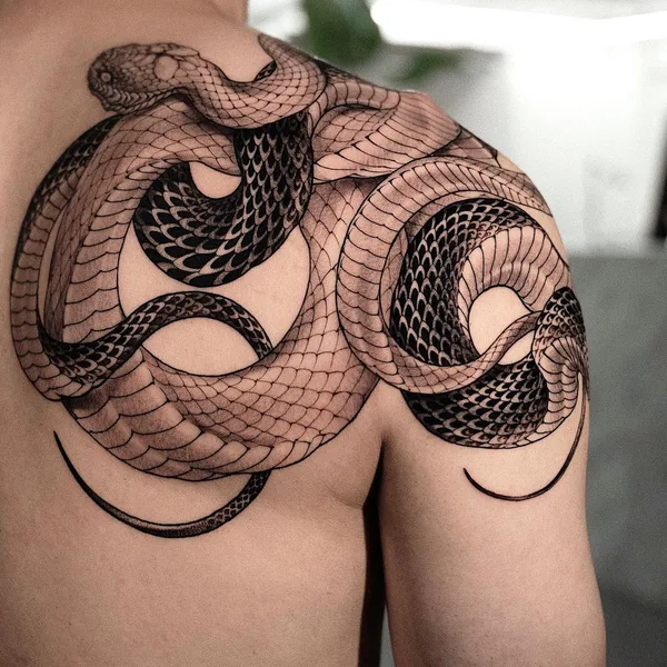 Graphic tattoo by Hoon_unco in Seoul