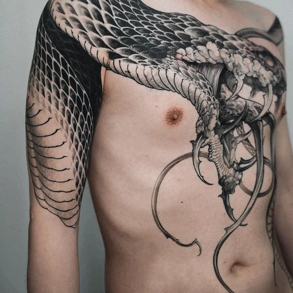Graphic tattoo by Hoon_unco in Seoul