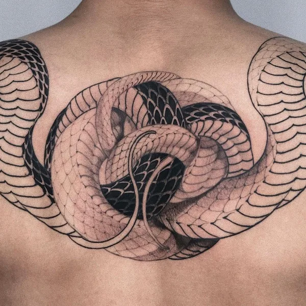 Graphic tattoo by Hoon_unco in Seoul