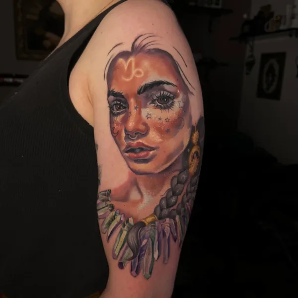 Color tattoo by Анастасия Чистякова  in Калуга