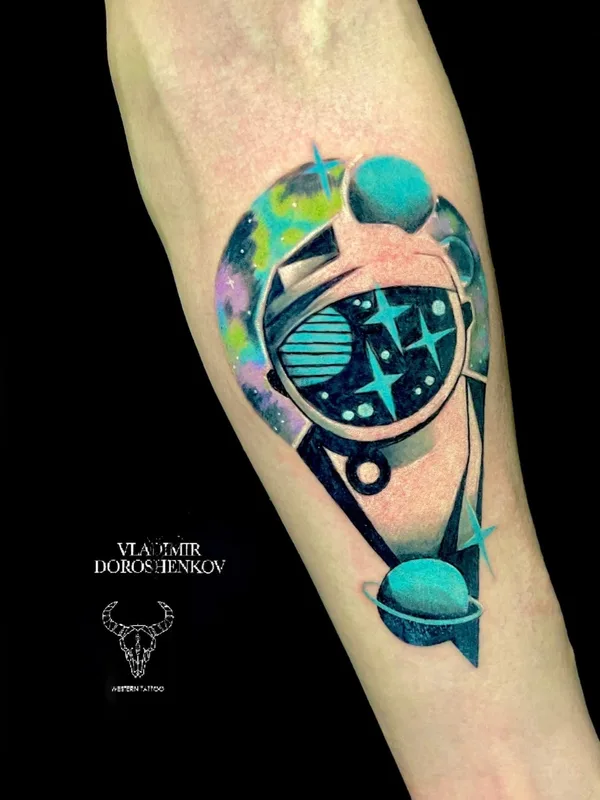 color geometric татуировка на forearm #72497 | Тату мастер Владимир Дорошенков