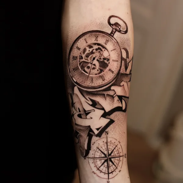 Black & Grey tattoo by Horror Tattoo in Moscow