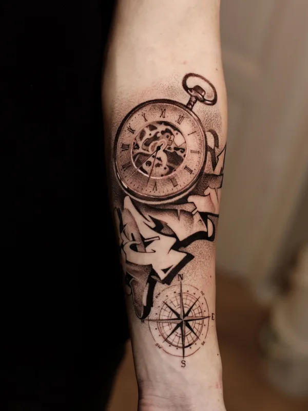 black and grey blackwork 타투 부위 forearm #37164 | 타투이스트 Horror Tattoo
