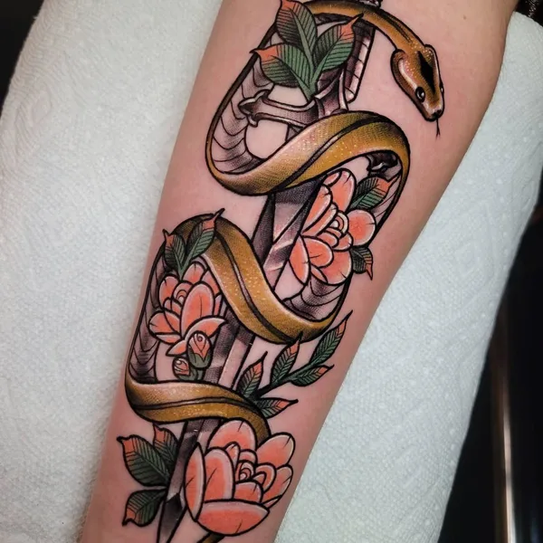Neo Traditional tattoo by Shannon Gamerl in Penndel
