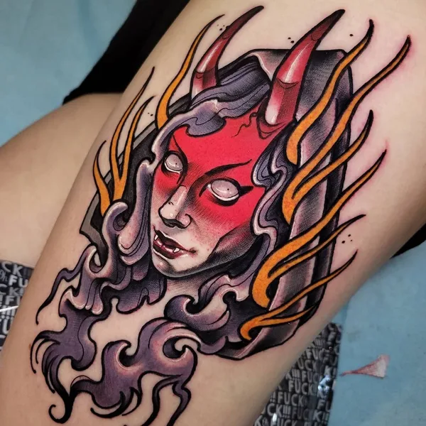 Neo Traditional tattoo by Shannon Gamerl in Penndel