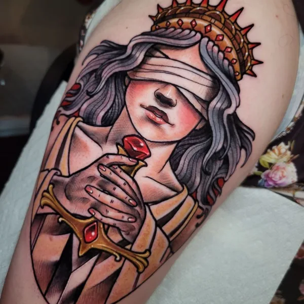 Neo Traditional tattoo by Shannon Gamerl in Penndel