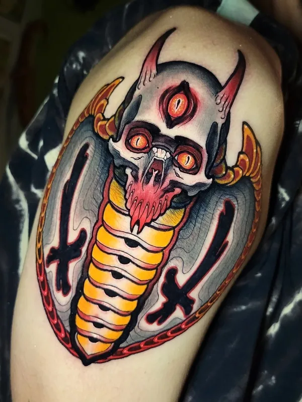 color neo traditional tatouage sur shoulder #42545 | Artiste tatoueur Shannon Gamerl