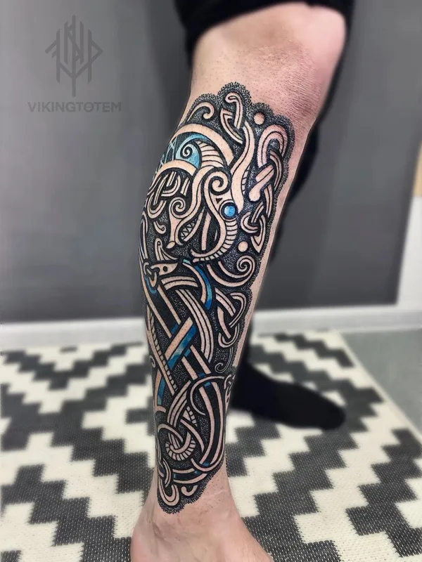 color celtic Tatuaggio su calf #59181 | Tatuatore Никита Степаненко VikingTotem