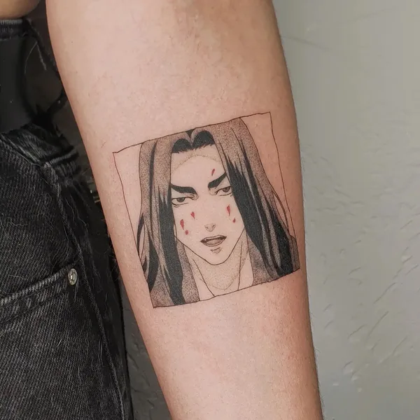 Anime tattoo by Лина Курбанова in Moscow