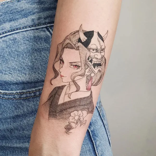 Anime tattoo by Лина Курбанова in Moscow