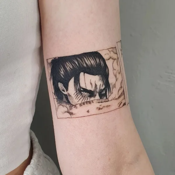 Anime tattoo by Лина Курбанова in Moscow