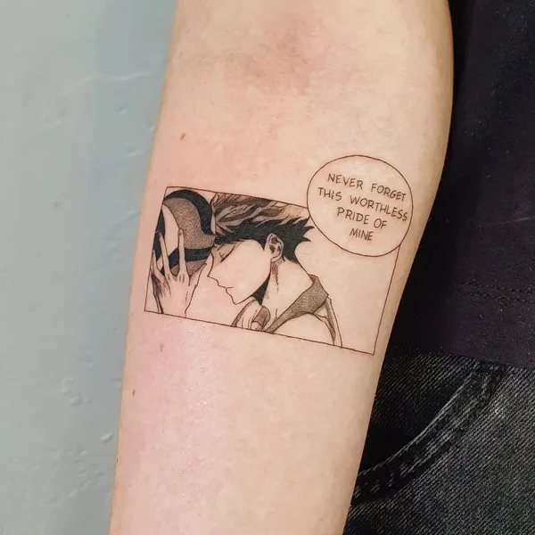 Anime tattoo by Лина Курбанова in Moscow